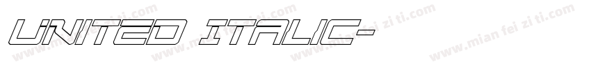United Italic字体转换
